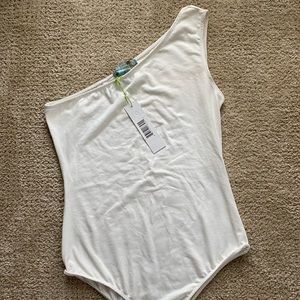 One shoulder bodysuit, size S